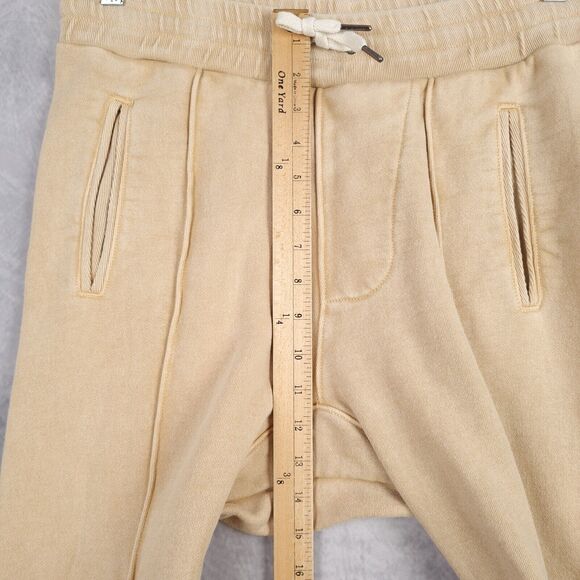 MADE GOLD Sweatpants Joggers Womens Medium Beige Heavy French Terry Bloggers Fav - Picture 9 of 16